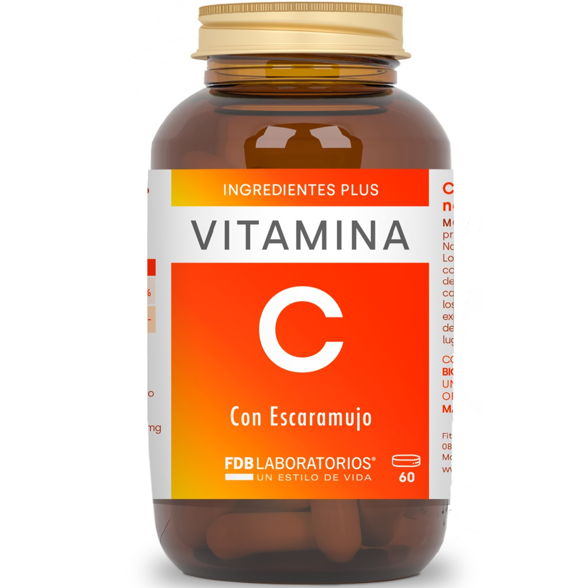 VITAMINA C + ESCARAMUJO 1000 120 CP